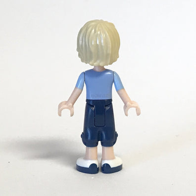 LEGO Minifigure-Andrew, Dark Blue Cropped Trousers, Bright Light Blue Polo Shirt-Friends-FRND047-Creative Brick Builders